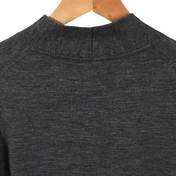 Charter Club Petite 51% Merino Wool Overlapped V-neck Long Sleeve Gray size P/P - Picture 5 of 10
